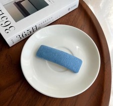 Light Blue Solid Denim Hair clip
