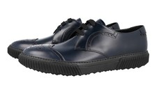 PRADA Stratus Brogue Dress Shoes Sneakers - 4E3069 - Blue NEW - US 10 EU 43