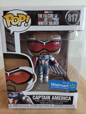 Funko POP! Falcon Winter Soldier #817 Captain America Walmart Exclusive 