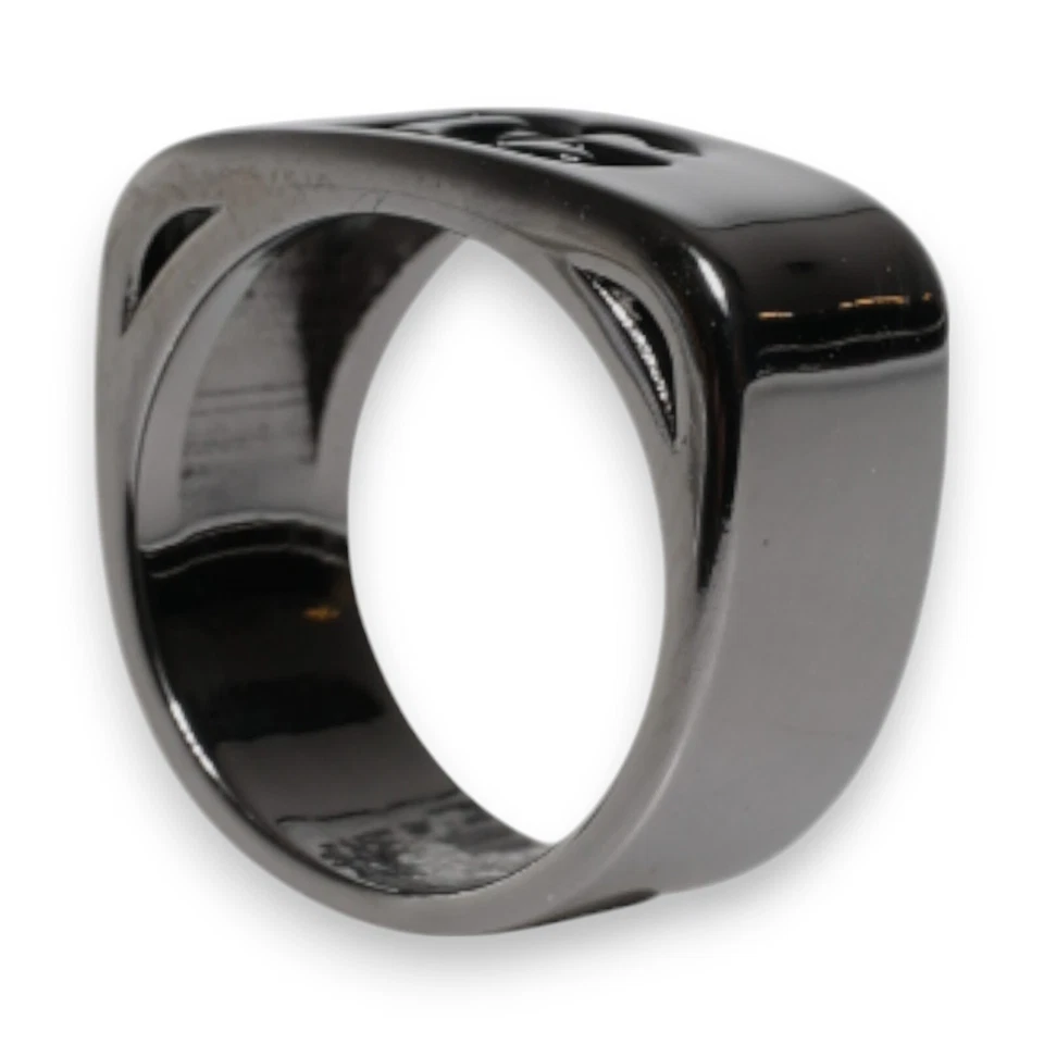 Anillo DOLCE & GABBANA Tono Plata Latón Anello DG Logo Hombres US10 / EU62 RRP 380usd Foto 4 de 4