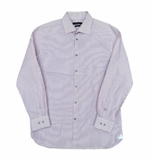 John Varvatos Signature Tailored Regular Fit Striped Dress Shirt 15.5-32/33