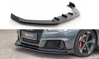 Cup Spoilerlippe + Flaps Schwarz FüR Audi RS3 8V Spoilerschwert Frontspoiler V4