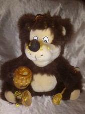 VINTAGE 1990 ORZEK "ELMO" BROWN HONEY BEAR STUFFED PLUSH ANIMAL 10" COLLECTIBLE