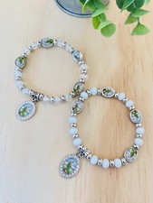 12 Baptism Favor Recuerdos De Bautizo San Judas St Jude Bracelets FREE BAGS