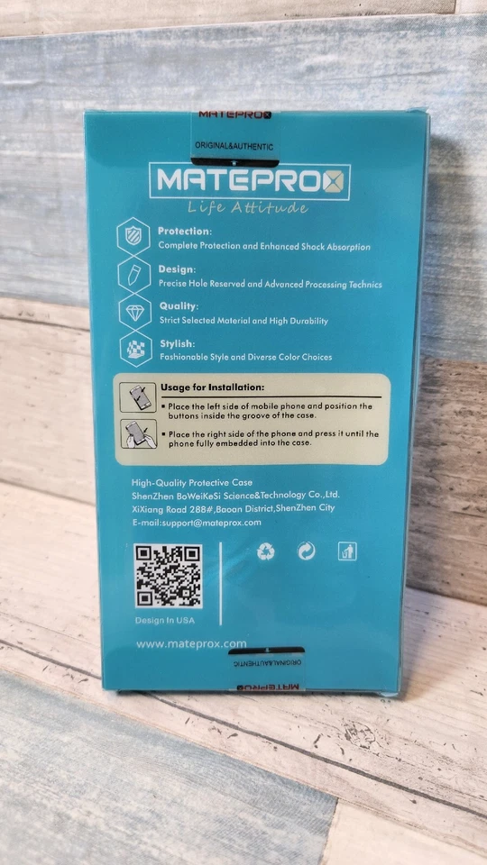 Funda MATEPROX para iPhone Xs/X Brillo Brillante Brillante - Púrpura - Foto 2 de 4