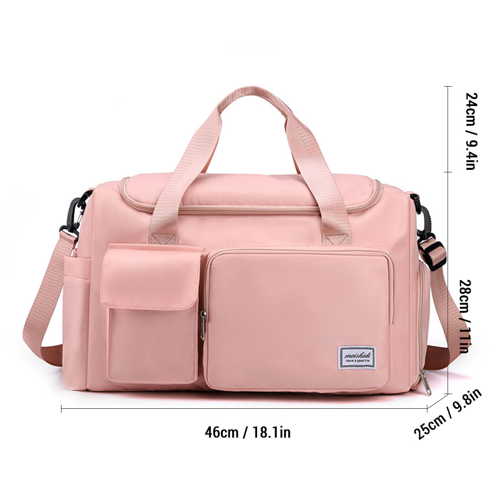 新作 【2種類】 ★PINK★GYMダフルBAG Sports Gym Bag Duffel Bag with Shoe Compartment Weekender