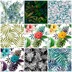 Dettagli Su Carta Da Parati Tnt Auto Adesiva Moderna Decorazione Tropicale B A 0369 J A