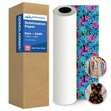 100gsm 64" x 328 Roll High Tacky Sticky Apparel Sublimation Paper Local pickup