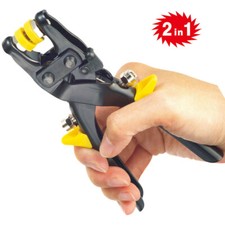 2 in 1 Druckknopfzange / Ösenzange Ösenpresse + Druckknöpfe Installations-Set