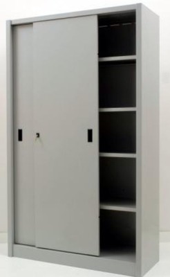 Armadio archivio ufficio in metallo ante scorrevoli misura 150 x45 x200  grigio | eBay