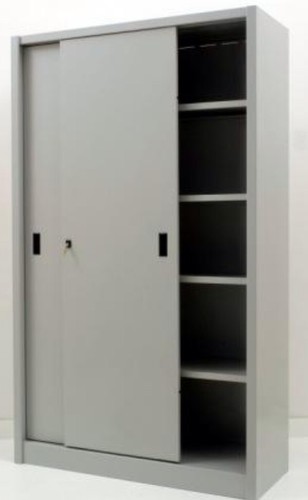 Armadio archivio ufficio in metallo ante scorrevoli misura 150 x45 x200  grigio | eBay