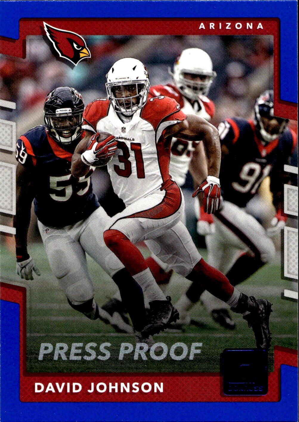 2017 Donruss #76 David Johnson Press Proof Blue Near mint or better