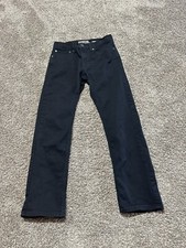 Levis Boys Jeans Size 10 Black Denim Cotton Blend Skinny Adjustable 9332