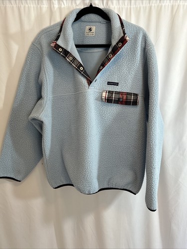 Southern Proper All Prep Pullover Blu Chiaro Bottone a Scatto Finta Giacca Uomo M - Foto 2 di 12