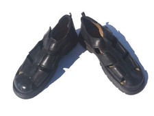 Fishermen Black Size 11, Eur 45 Hook Strap Sandals - Brazil Brand Unknown