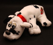 Vtg Tonka Pound Puppies Black White Dalmatian 7" Puppy Dog Plush Stuffed Animal