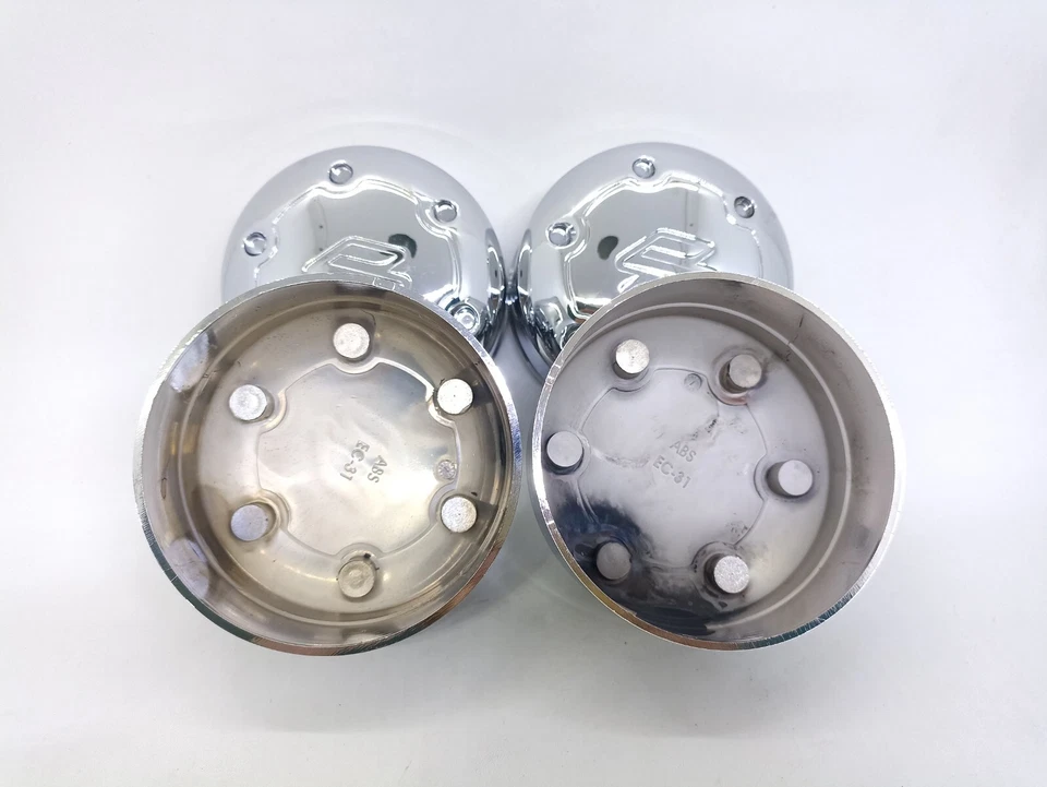 Tapa central de rueda cromada Suzuki Vitara Escudo Sidekick Jimny Samurai Sierra 4 piezas Foto 3 de 4