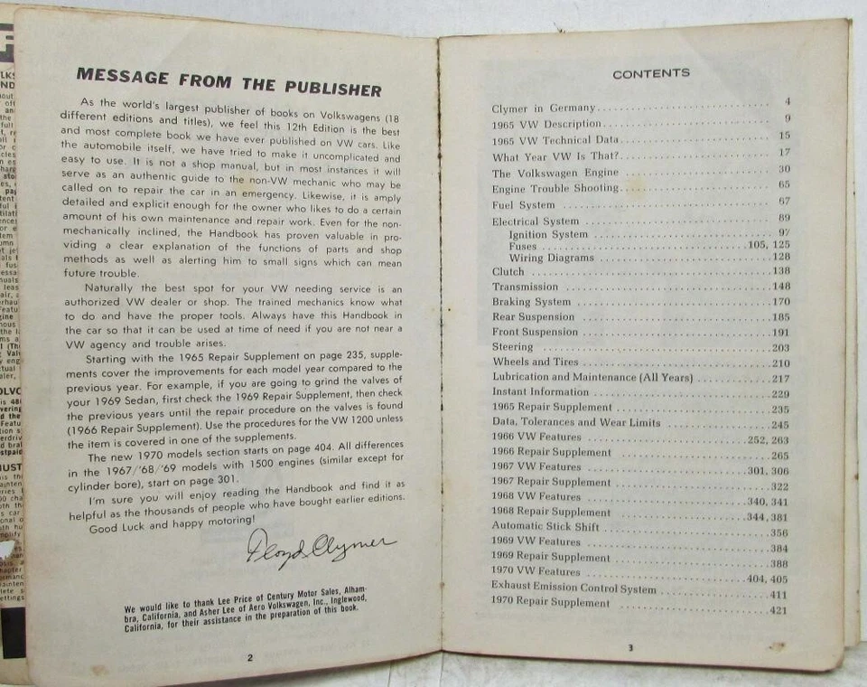 Manual de mantenimiento y reparación del propietario de VW de 1970 y anteriores - Clymer 12ª edición Foto 4 de 4