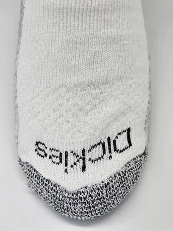 Calcetines de trabajo Dickies para hombre control de humedad cuartos grandes y altos blancos 5-Pr talla 12-15 Foto 4 de 4