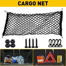 Large Elastic Car Pet Cargo Tidy Net Storage Boot Net Fixing Points Saftey 90cm