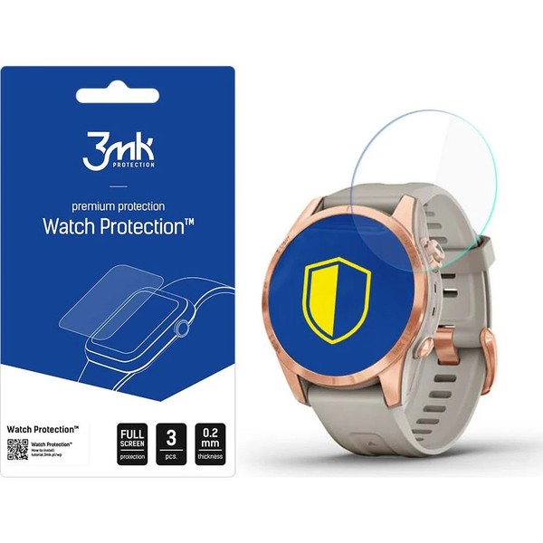 3X Hybridglas FüR Garmin Fenix 7S Pro Solar 3Mk Displayschutzglas Hartgkas-image