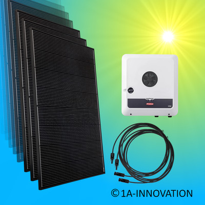 Solaranlage 5000Watt Komplettpaket 5 KW dreiphasig Heckert Germany Fronius