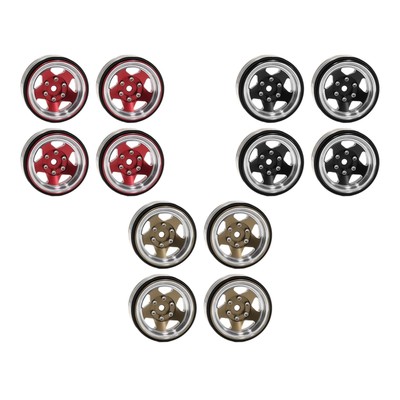 4 Stück 1,3 Zoll Beadlock Radnabe für TRX4M SCX24 1/18 RC Crawler stabil