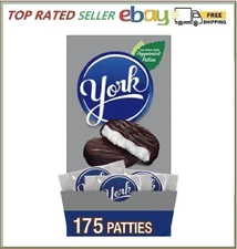 Dark Chocolate Peppermint Patties, Candy Bulk Box, 84 Oz (175 Pieces)