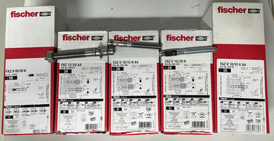 fischer FAZ II 10/10 | FBZ 12/20 Bolzenanker Edelstahl A4 | Schwerlastanker V4A