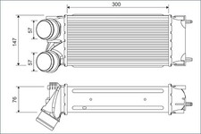 VALEO Ladeluftkühler Aluminium für Peugeot RCZ 5008 1.6 16V Citroën C4 Picasso