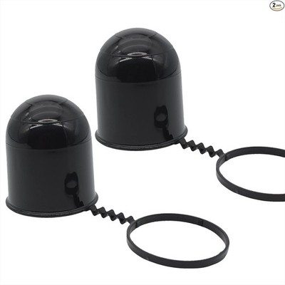 Durable 50mm Black Tow Bar Cap for Caravan Trailer Hitch Protection, Prevents To