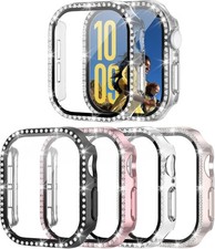 4 Pack Bling Case for Apple Watch Series 11 42mm, Glitter Rhinestone Diamonds