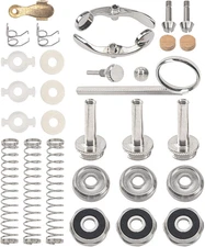 Trumpet Repair Kit - Finger Buttons, Valve Cap, Screw, Drain Valve Key, Piston S