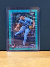 2025 Topps Chrome Update #USC101 Paxton Schultz Aqua Wave Refractors 046/199