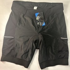 MY KILOMETRE Womens Triathlon Shorts 8  Inseam Tri Shorts, Side Pockets Sz XL