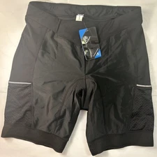 MY KILOMETRE Womens Triathlon Shorts 8” Inseam Tri Shorts, Side Pockets Sz XL