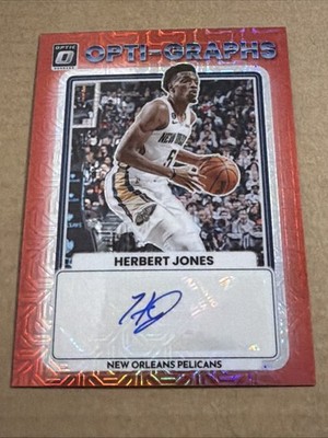 2022-23 Panini Donruss Optic Hebert Jones Opti-Graphs Choice Prizm Auto #OG-HBJ
