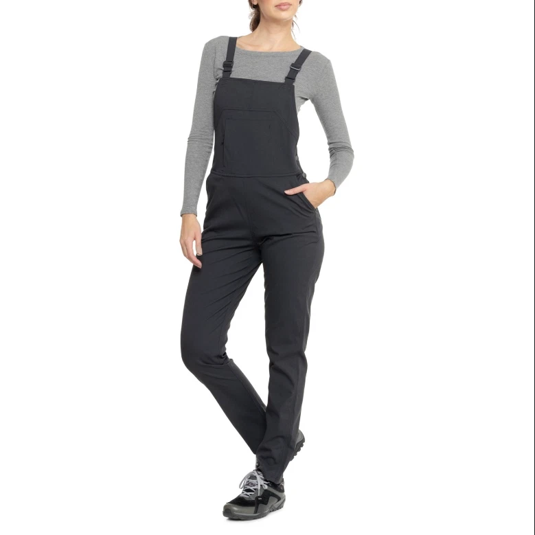 Flylow Women's Life Bibs Summer Camping Travel UPF 50+ Black Multi Sz NEW!