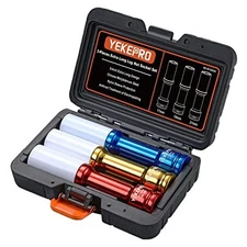 Lug Nut Socket Set 1/2" Drive Impact Tools, Non-marring & XL 3Pc (17,19,21mm)