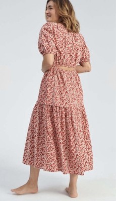 apiece apart red dress Apiece Apart Alessandra Sarong Shirt Dress in Racing Red