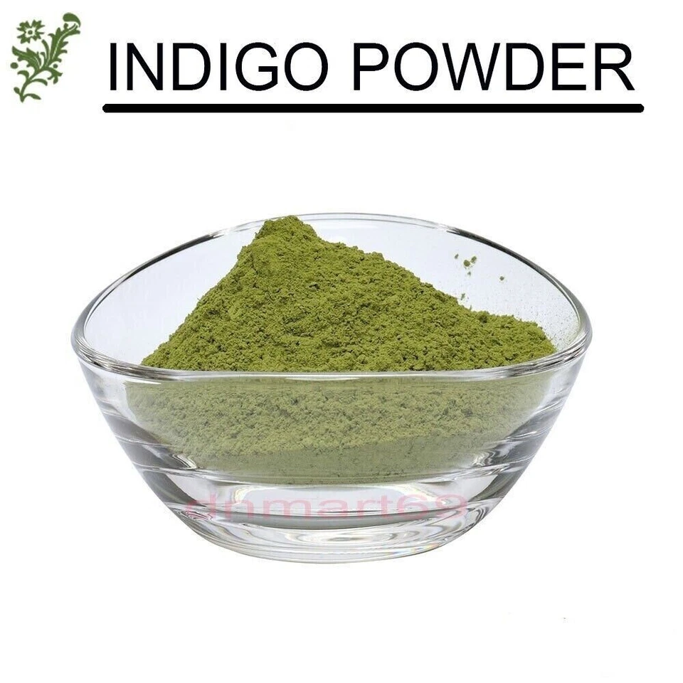 100% PURE INDIGO LEAVES POWDER FOR BLACK HAIR DYE ORGANIC Natural - FREE SHIP - Image 2 of 4