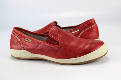 Josef Seibel Gr.38 Damen Komfort Ballerinas Slipper Loafers Rot  TOP  M 823