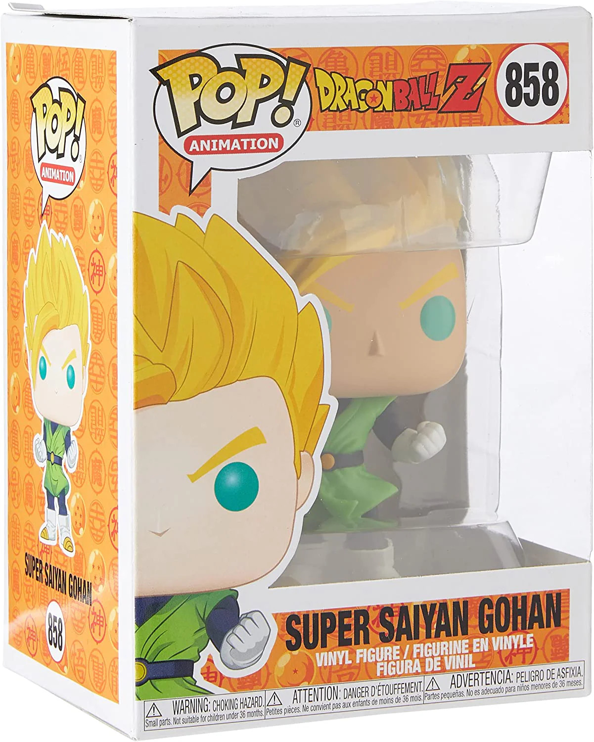 Funko Pop Dragon Ball Z Super Saiyan Gohan 858 figurine vinyle de 9 cm