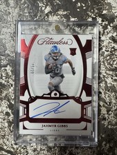 2023 Panini Flawless - Rookie Gems Ruby Signatures Jahmyr Gibbs /20 (AU, RC)