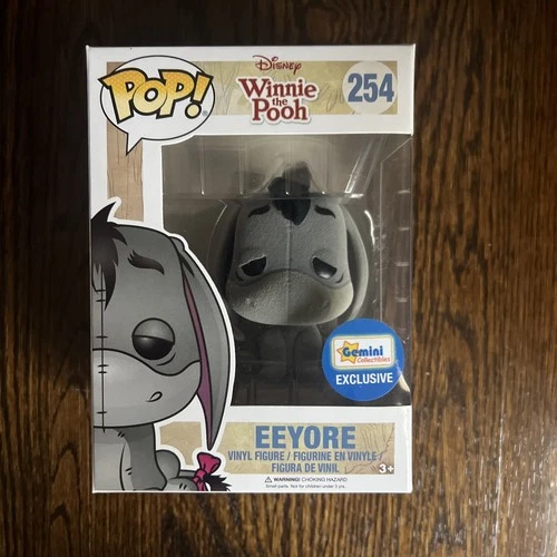 New Funko Pop Disney Winnie The Pooh #254 Eeyore Flocked Gemini Exclusive