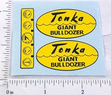 Tonka Giant Bulldozer Script Style Replacement Sticker Set TK-237