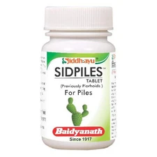 Baidyanath Sidpiles Tablets for Piles, Natural, 50 Tabs