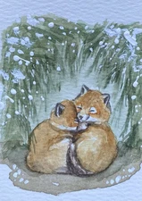 ACEO Original Mixed Media Painting Art