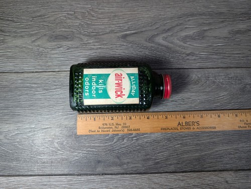 Vtg New Old Stock Embossed Anchor Hocking Air-Wick Bottle full - Picture 7 of 7