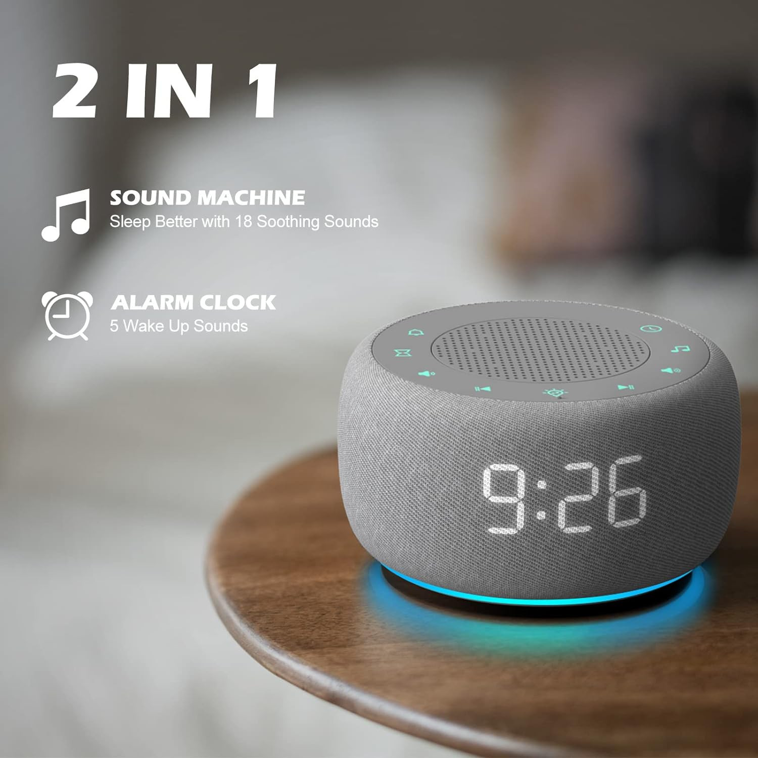2in1 18 Sound 7 Night Light Sleep Timer 30level Volume